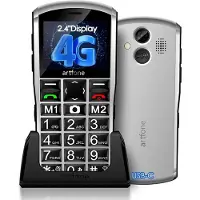 Artfone A400 Senioren Telefoon - SOS-Functie - Grote Toetsen Met Kleur - GSM - Oplaadstation