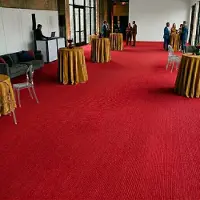 Floordirekt Op Maat Hemaakt Tapijt Sintra - Voor Evenementen & Beurzen - Onderhoudsvriendelijke Loper - Voor Beurzen & Evenementen - Rood - 200 x 350 cm