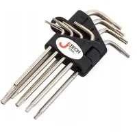 Jetech Tool Jetech 8-delig Torxset - Met gaatje - T5-TT20 - S2 staal