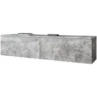 Bratex - TV-meubel - 140 cm breed - Beton Look Mat - Hangend of Staand - 2-deurs