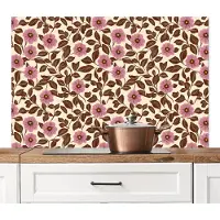 KitchenYeah Spatscherm keuken 120x80 cm - Kookplaat achterwand Bloemen - Bladeren - Kleurrijk - Muurbeschermer - Spatwand fornuis - Hoogwaardig aluminium
