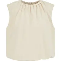 WE - Dames THE BALLOON TOP - Regular fit - Ecru - Biologisch katoen - Maat: M