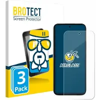 BROTECT Screenprotector 3 Stuks voor Honor Play 60 Beschermglas transparant