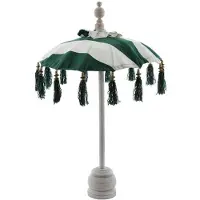 Van der leeden Parasol Bali Mini Wit/Groen - Ø50cm