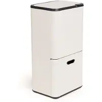 Umuzi Cleaning Prullenbak - 70 Liter - Crème - Afval scheiden - 41,5,5x31,4x77,8cm