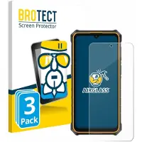 BROTECT Screenprotector 3 Stuks voor Ulefone RugKing 3 Pro Beschermglas transparant