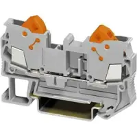 Phoenix Contact 3206416 Doorgangsklem Snelaansluiting Grijs 50 stuk(s)