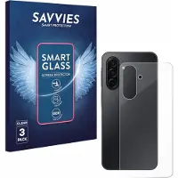 Savvies 3 Stuks Screenprotector - geschikt voor Samsung Galaxy A17 5G (Achterkant) - beschermfolie glas transparant