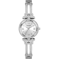 GUESS Analoog horloge 'DELPHINE' zilver
