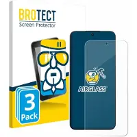 BROTECT Screenprotector 3 Stuks voor Oppo A6s Pro Beschermglas transparant