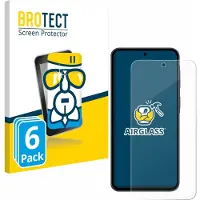 BROTECT Screenprotector 6 Stuks voor Samsung Galaxy A37 5G Beschermglas transparant