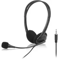 ACT Bedraad Headset Over het hoofd Nee Met microfoon Stereo Zwart
