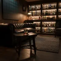 Barrelatelier ManCave Cask Barrel Stoel cube 40 cm / Whiskyvat / Eikenhout / Krukje / Handgemaakt