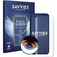 Savvies - Screenprotector voor Nothing Phone (4a) - Folie Beschermfolie transparant volledig dekking 4 Stuks