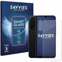 Savvies 3 Stuks Screenprotector - geschikt voor Samsung Galaxy A26 5G (Voor+Camera) - beschermfolie glas transparant