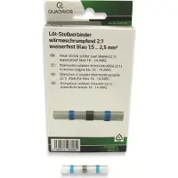 Quadrios 2011C400 Stoßverbinder 1.5 mm² 2.5 mm² Vollisoliert Blau 15 St.