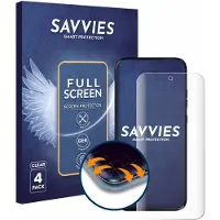 Savvies - Screenprotector voor Motorola Moto G77 - Folie Beschermfolie transparant volledig dekking 4 Stuks