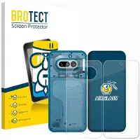 BROTECT Screenprotector voor Nothing Phone (4a) (Voor+Achter) Beschermglas transparant