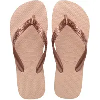 Havaianas Top Tiras Slippers roségoud Rubber Maat 35/36