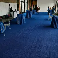 Floordirekt Op Maat Hemaakt Tapijt Sintra - Voor Evenementen & Beurzen - Onderhoudsvriendelijke Loper - Voor Beurzen & Evenementen - Royalblauw - 200 x 450 cm