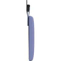 vidaXL Hangend hoofdbord Jeans Blauw Stof