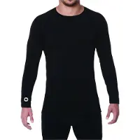 Elite Sport Compression Shirt Lange Mouw Kinderen - Zwart | Maat: 18