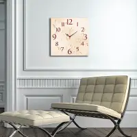 Opviq , Msk- HMA3189, Bunt, Wandklokken, 40 x 40 cm, 100% MDF (dikte: 5 mm)