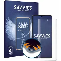 Savvies - Screenprotector voor realme 16 Pro Plus - Folie Beschermfolie transparant volledig dekking 4 Stuks