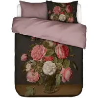 Essenza Dekbedovertrek Rose Delight Woodrose Satijn-260 x 200 / 220 cm | Extra Breed