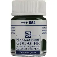 Talens Plakkaatverf Extra Fijn - 16 ml Flacon - Dennengroen 654 - Sterk gepigmenteerde matte lak