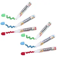 Engelhart Bingo stiften/markers/dabbers - 12x - blauw/geel/rood - 20 ml