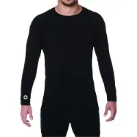 Elite Sport Compression Shirt Lange Mouw Heren - Zwart | Maat: XXL