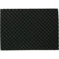 HomeShopXL Geluidsabsorberend schuim - 2 stuks - 40 x 60 cm - dikte 1,5 tot 3,5 cm - zwart [39501]