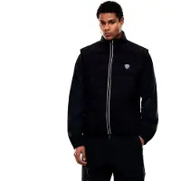 Emporio Armani Heren Vest van Premium Shield technisch weefsel zwart (S), Casual, Sportief, Polyester 7M001512_AF21509