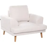 Beliani KILDAL - Fauteuil - Lichtbeige - Polyester