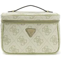 GUESS cosmetische tas Toiletry Train Case Sage Logo Lichtgroen