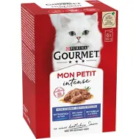 Purina Mon Petit natvoer voor katten, visvariaties (8 x 6 x 50g)