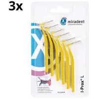 Miradent Interdentale Ragers I-Prox L 0,5 mm Geel 3x 6 stuks