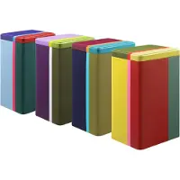 REMEMBER - Set van 4 voorraaddozen - Multi Color - Metaal