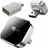 Meisterhome - Ultra Mini 2-in-1 Draadloze Apple CarPlay & Android Auto Dongel – 2-in-1 Wireless Adapter – Inclusief USB-C naar USB-A Verloopstekker – Plug & Play – 2026 Model