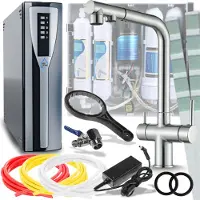 ARI Professionele keukenmengkraan Venom 2 met aansluiting voor waterfilter, uitschuifbare douche, 360 graden draaibaar, roestvrij staal