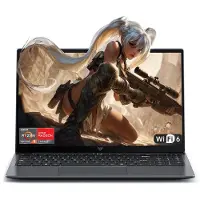 AceMagic LX15Pro Gaming Laptop – 15,6 Zoll FHD Display - AMD Ryzen 5 7430U Prozessor - tot 4,3 GHz - 16 GB RAM DDR4 512 GB SSD - Grijs