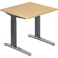Hjh OFFICE PRO XTRA XB 8 GC - Esdoorn 80 x 80 Tafelhoogte I In hoogte verstelbaar