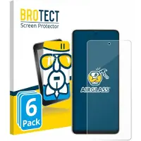 BROTECT Screenprotector 6 Stuks voor Oppo A5 Energy Beschermglas transparant