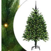 vidaXL Kerstboom met 150 LED met standaard Groen 120 cm PE