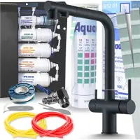 ARI Keukenmengkraan Venom 2 met aansluiting voor waterfilter, uitschuifbare douche, 360 graden draaibaar, mat zwart