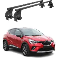 Menabo dakdrager basissteun voor Renault Captur mk2, modeljaren 2019-2025, 50 kg draagvermogen, staal, zwart