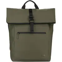 Jost laptop rugzak vrijetijdsrugzak met laptopvak Halmstad Courier Backpack Olive olijfgroen
