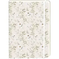 Office Notitieboek witte bloemen a5 lijn 92pag sc creme