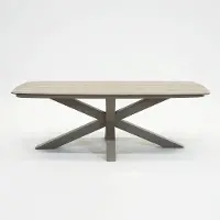 Vita Valerio boat tafel 220cm taupe